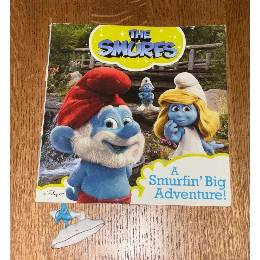 Smurfin Adventure Book with Smurf Figure